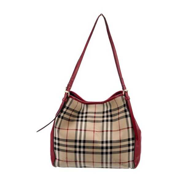 Burberry Haymarket Check Shoulder Bag - Picture 1 of 10
